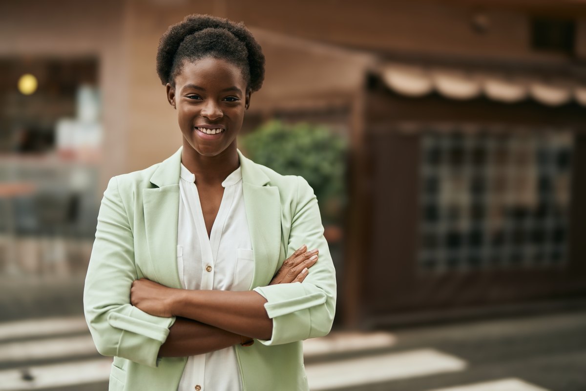The portrait with shallow depth of field: subject sharp, background defocused with bokeh.